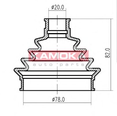Пыльник шруса KAMOKA 1146238