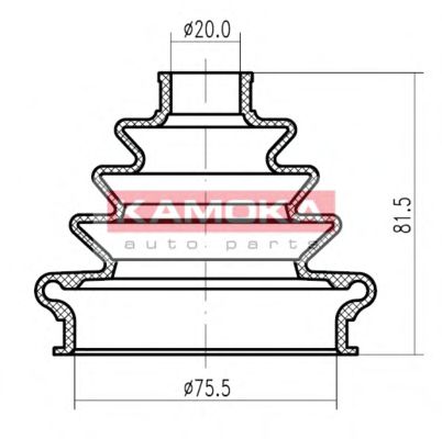 Пыльник шруса KAMOKA 1146632