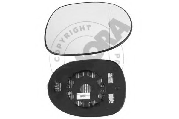 Стекло наружного зеркала Honda/Acura 76203SMGE31