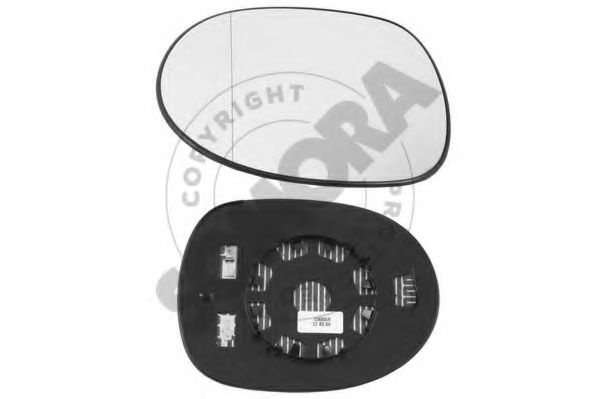 Стекло наружного зеркала Honda/Acura 76253SMGE31
