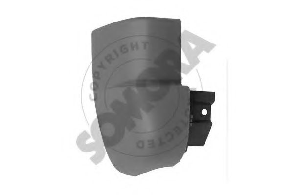 Облицовка бампера MERCEDES-BENZ A9018800371