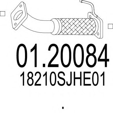 Приемная труба глушителя Honda/Acura 18210SJHE01