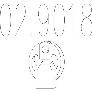 Крепление глушителя MTS 02.9018