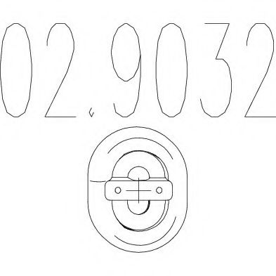 Крепление глушителя MTS 02.9032