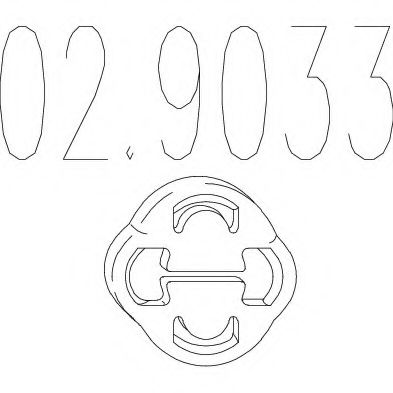 Крепление глушителя MTS 02.9033