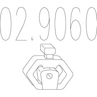 Крепление глушителя MTS 02.9060