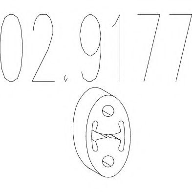 Крепление глушителя MTS 02.9177