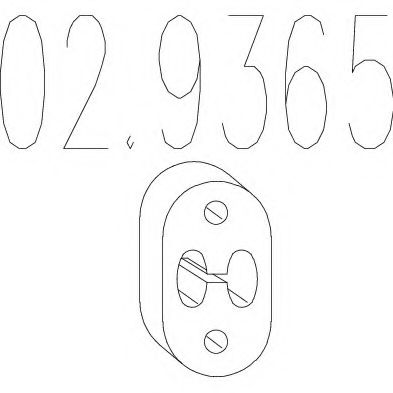 Крепление глушителя MTS 02.9365