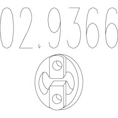 Крепление глушителя MTS 02.9366