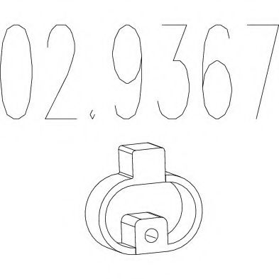 Крепление глушителя MTS 02.9367