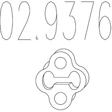 Крепление глушителя MTS 02.9376