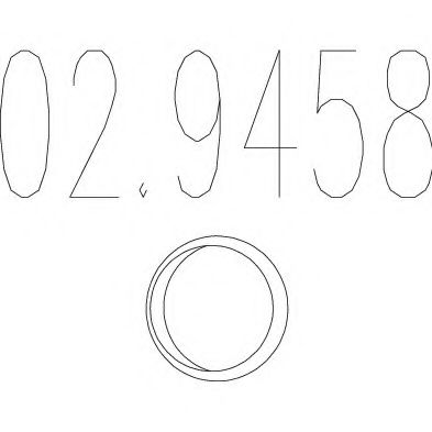 Прокладка выхлопной трубы MTS 02.9458