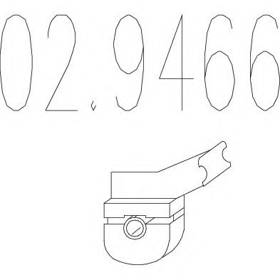 Крепление глушителя MTS 02.9466