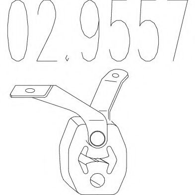 Крепление глушителя MTS 02.9557