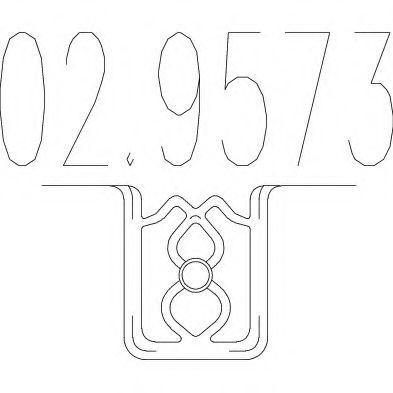 Крепление глушителя MTS 02.9573