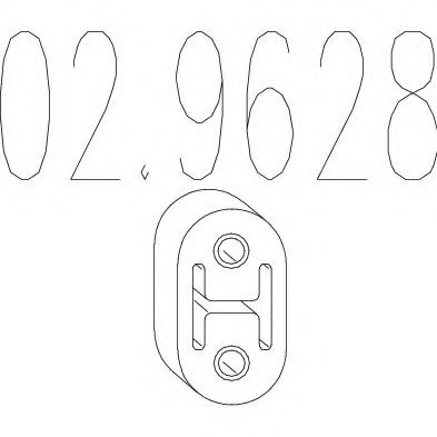 Крепление глушителя MTS 02.9628