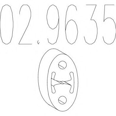 Крепление глушителя MTS 02.9635