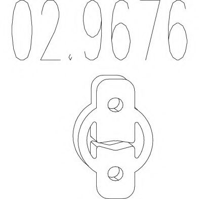 Крепление глушителя MTS 02.9676