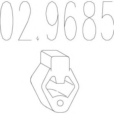 Крепление глушителя MTS 02.9685