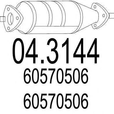 Катализатор mts 04.3144
