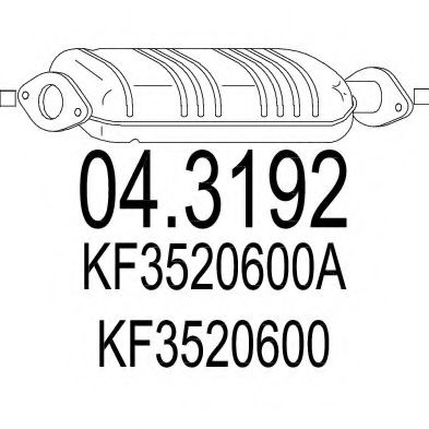 Катализатор MAZDA KF3520600