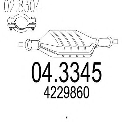 Катализатор mts 04.3345