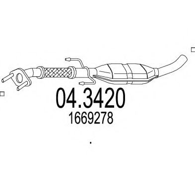 Катализатор FORD 1669278