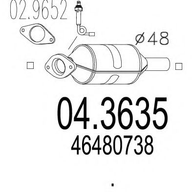 Катализатор mts 04.3635