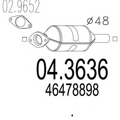 Катализатор mts 04.3636