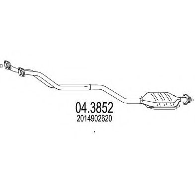 Катализатор MERCEDES-BENZ A 201 490 26 20