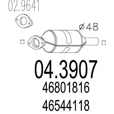 Катализатор mts 04.3907