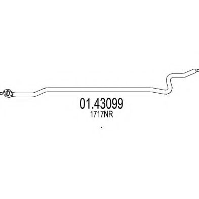 Приемная труба глушителя MTS 01.43099
