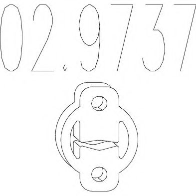 Крепление глушителя MTS 02.9737