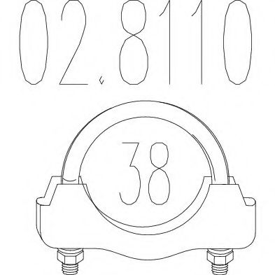 Хомут соединительный MTS 02.8110