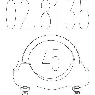 Хомут соединительный MTS 02.8135