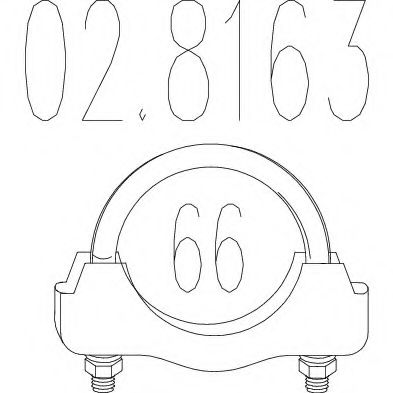 Хомут соединительный MTS 02.8163