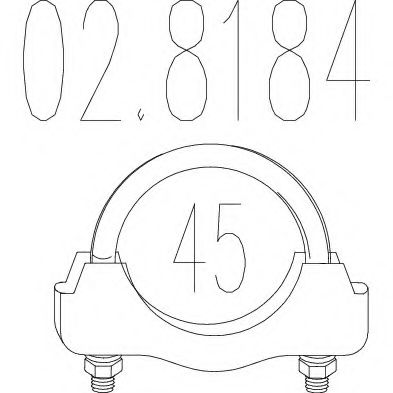 Хомут соединительный MTS 02.8184