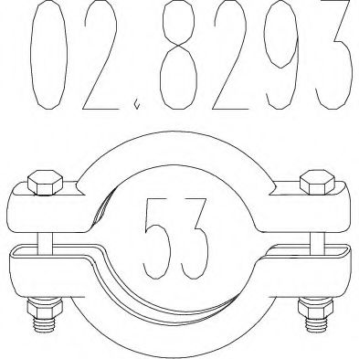 Хомут соединительный MTS 02.8293