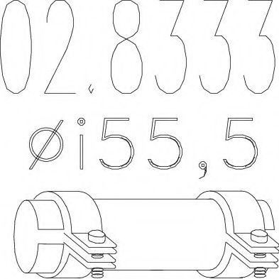 Хомут соединительный MTS 02.8333