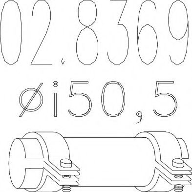 Хомут соединительный MTS 02.8369