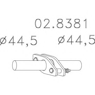 Хомут соединительный mts 02.8381