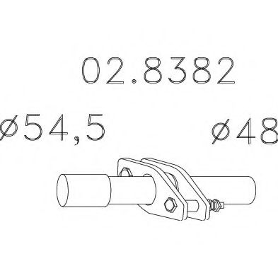 Хомут соединительный mts 02.8382