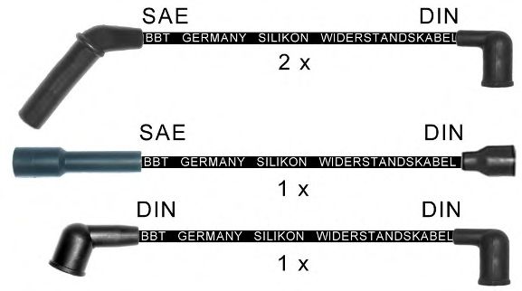 Комплект проводов зажигания BBT ZK1106
