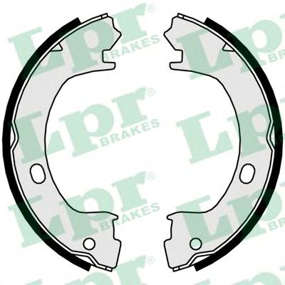Тормозные колодки барабанные LPR 01015