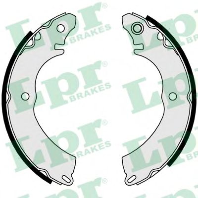 Тормозные колодки барабанные LPR 01028
