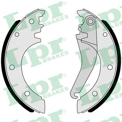 Тормозные колодки барабанные LPR 01052