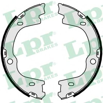Тормозные колодки барабанные LPR 01057