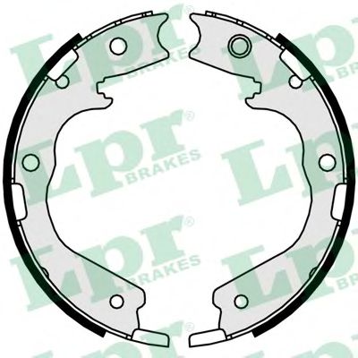 Тормозные колодки барабанные LPR 01078
