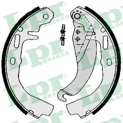 Тормозные колодки барабанные LPR 02500