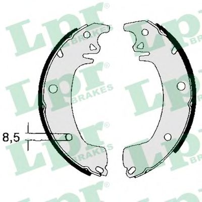 Тормозные колодки барабанные LPR 03130